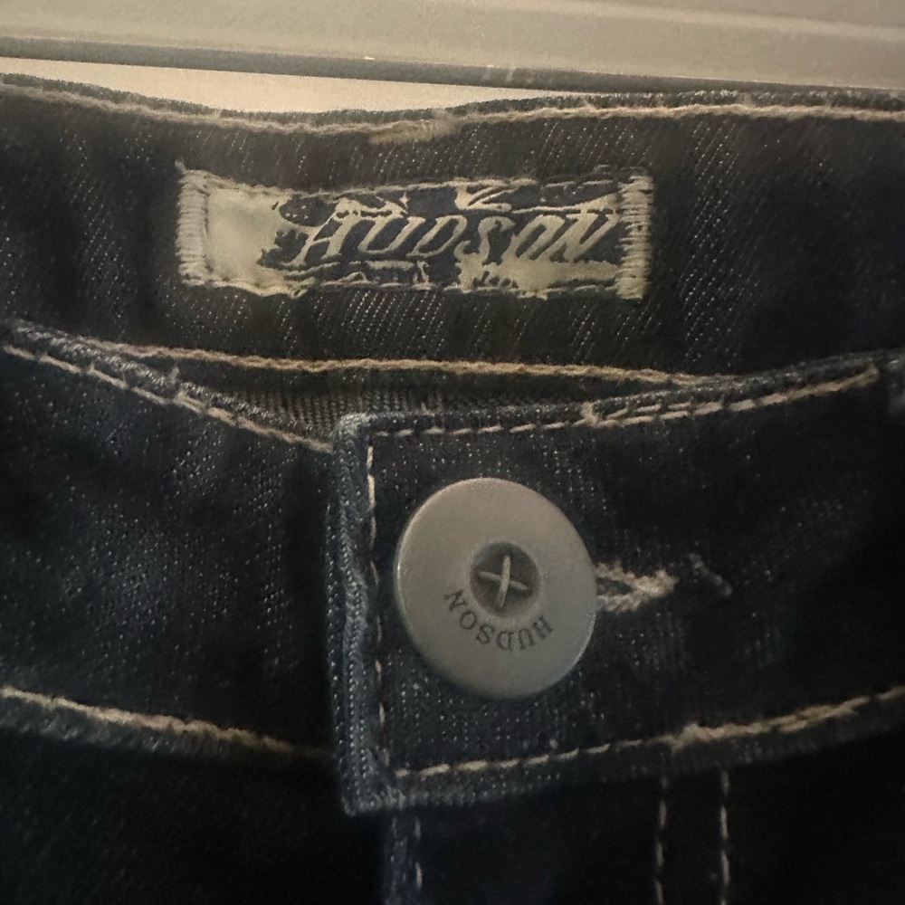 Hudson Jeans Dark Blue Flare Women's Jeans - Picture 3 of 4